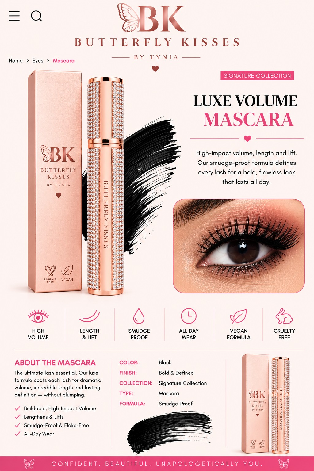 Butterfly Kisses Luxe Volume Mascara