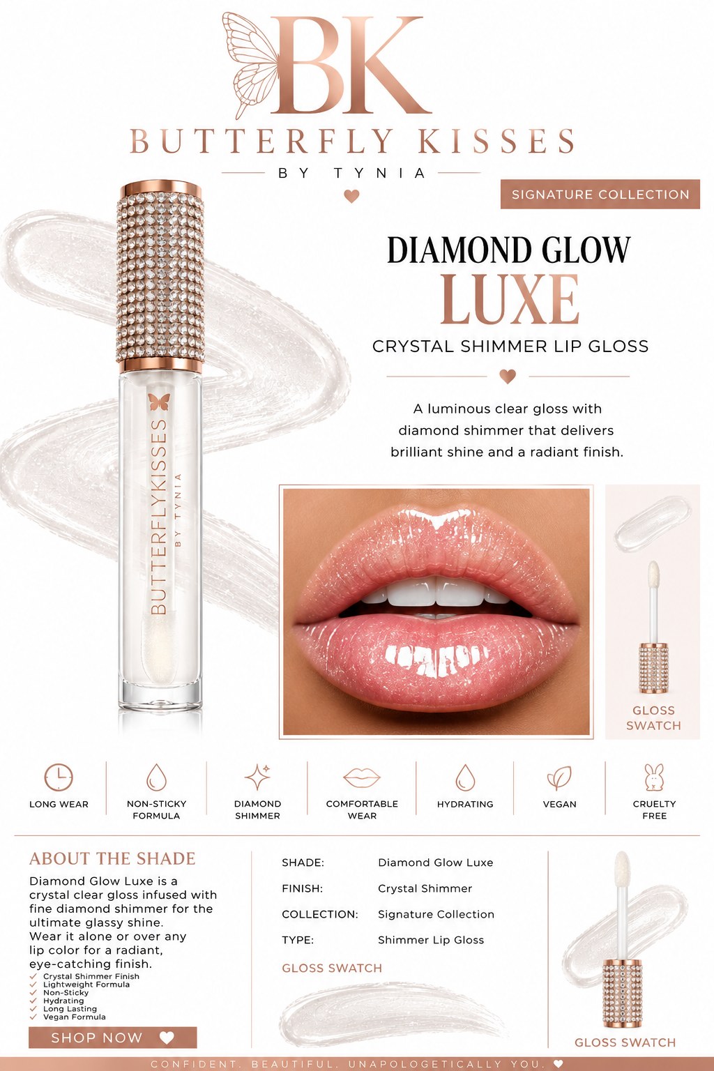 Butterfly Kisses Diamond Luxe gloss